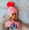Barbie and Asha matching knit pom pom hat for doll and friend product 2